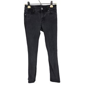 Kut From The Kloth Katy Boyfriend Jeans 2 Womens Black Mid Rise Skinny Leg